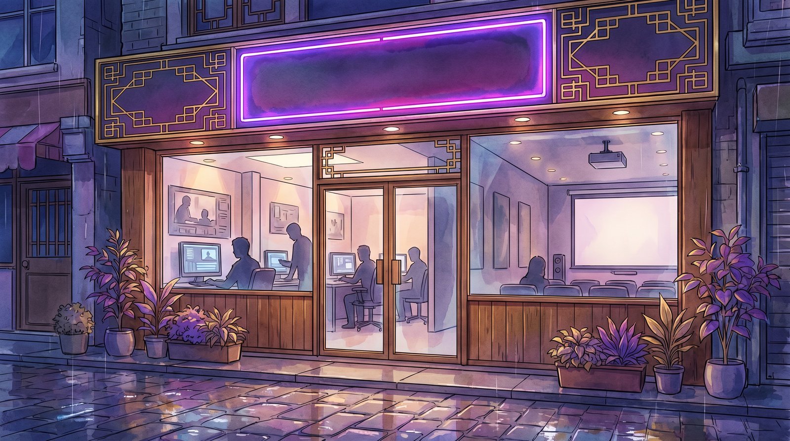 溏心实体影视传媒公司门店